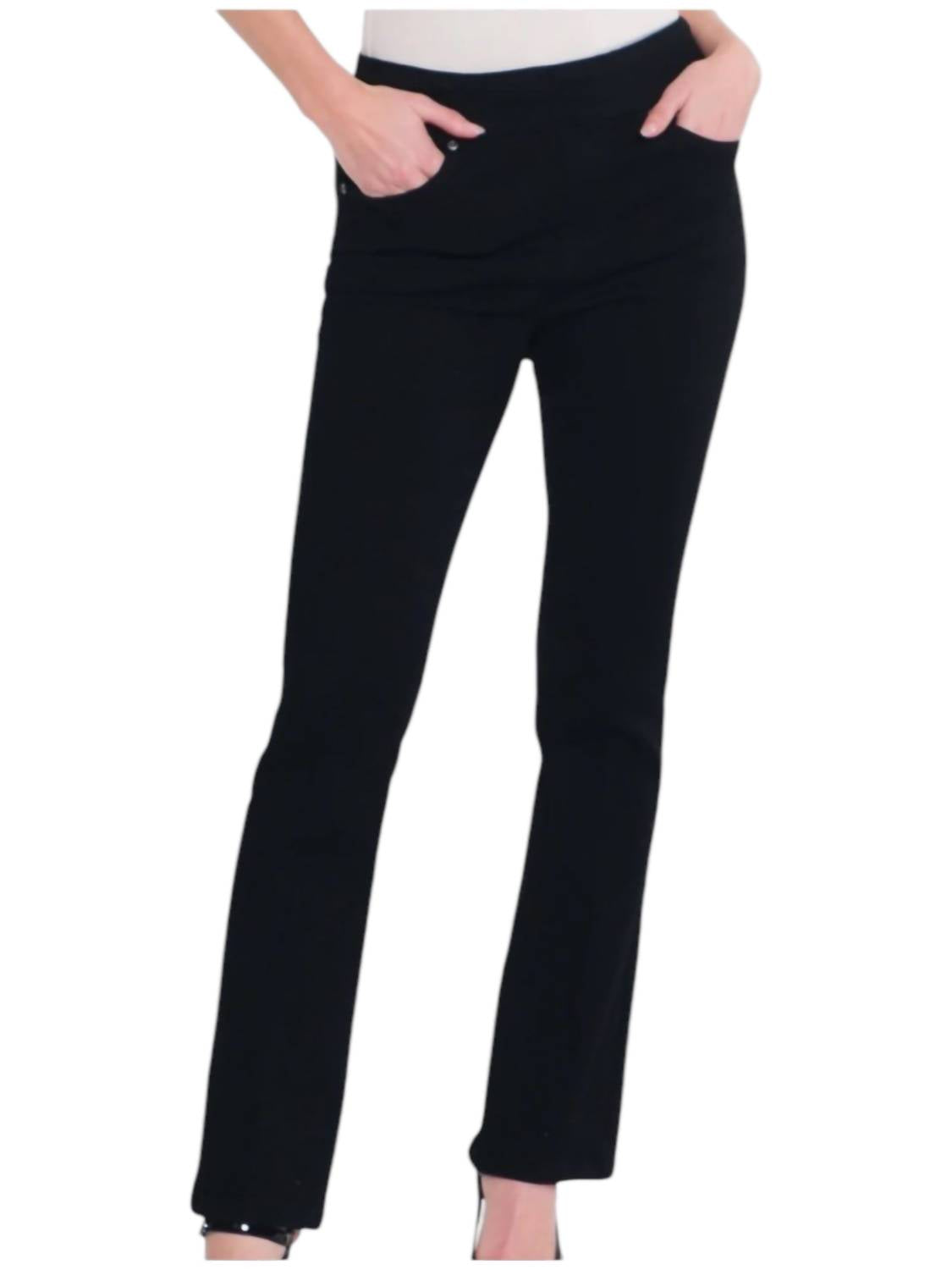 Slimsation By Multiples Ready To Go Flare Jeans in black - women's jeans
