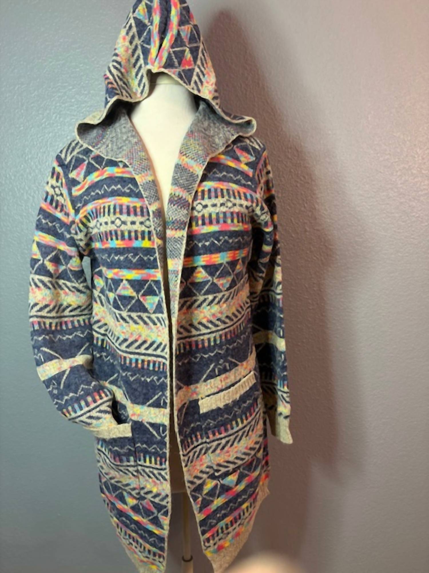 Rising International Women's Hoodie sweater in multi - women's cardigan
