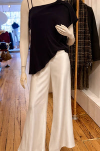 Lola & Sophie - Women's One Shoulder Drape Top
