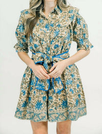 Clara the Label Autumn Dress in birchwood - women's dress