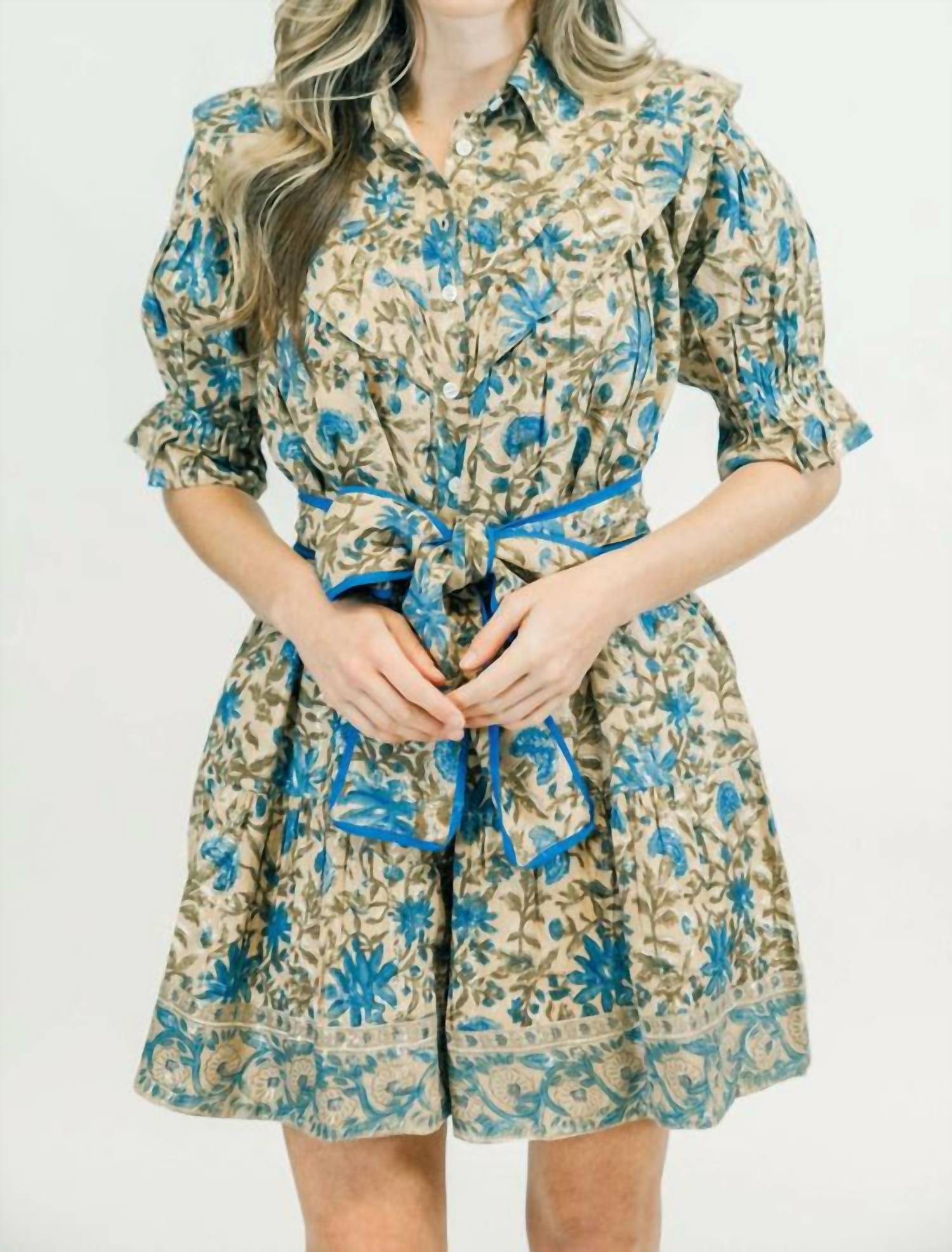 Clara the Label Autumn Dress in birchwood - women's dress