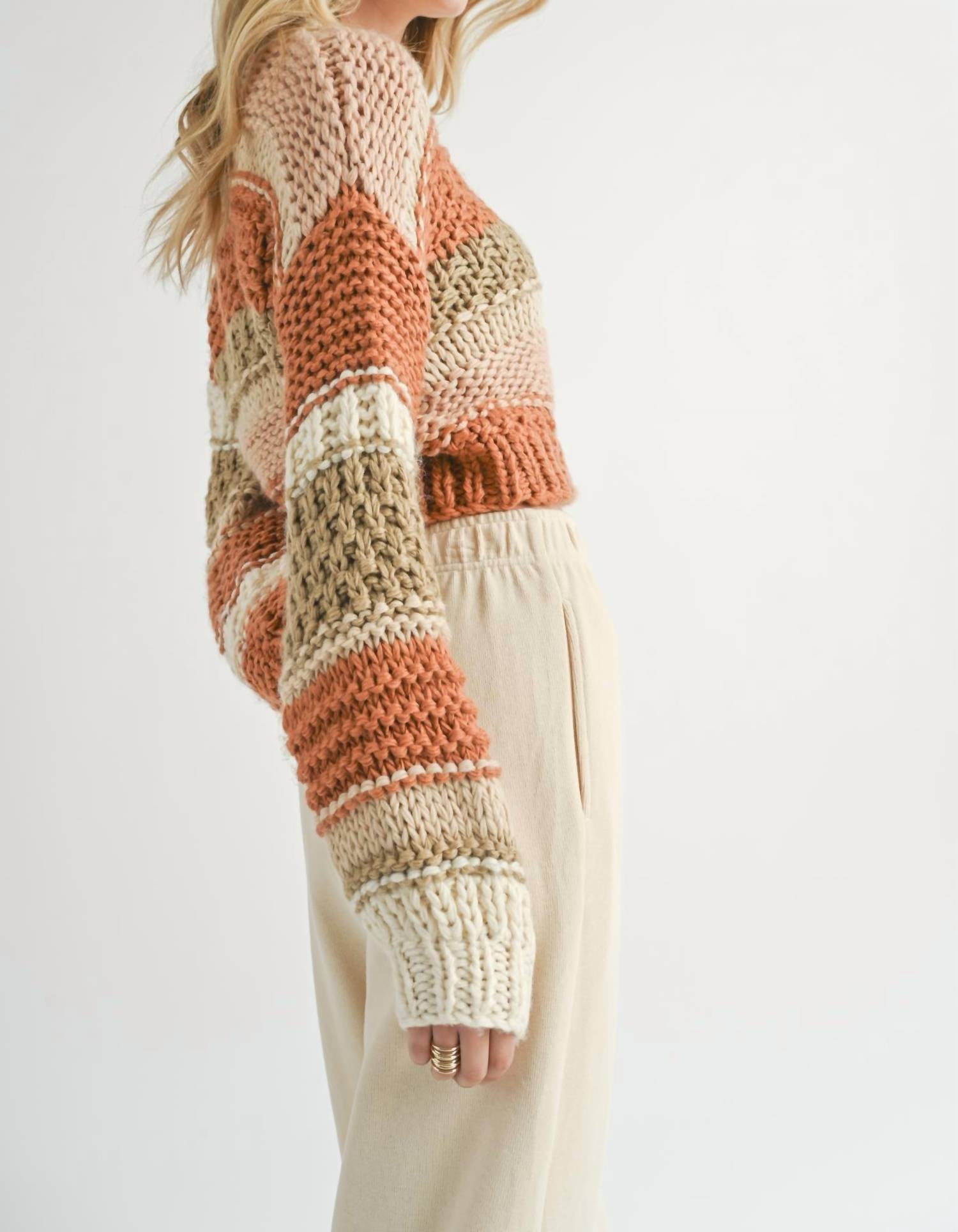 Sadie & Sage - Butter Pecan Chunky Sweater