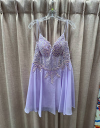 Dave & Johnny - Embellished Fit And Flare Homecoming Mini Dress