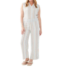 Fdj - BEACHY STRIPE PULL ON PANT