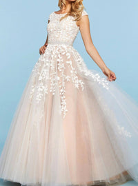 Sherri Hill - Embroidered Tulle Ball Gown