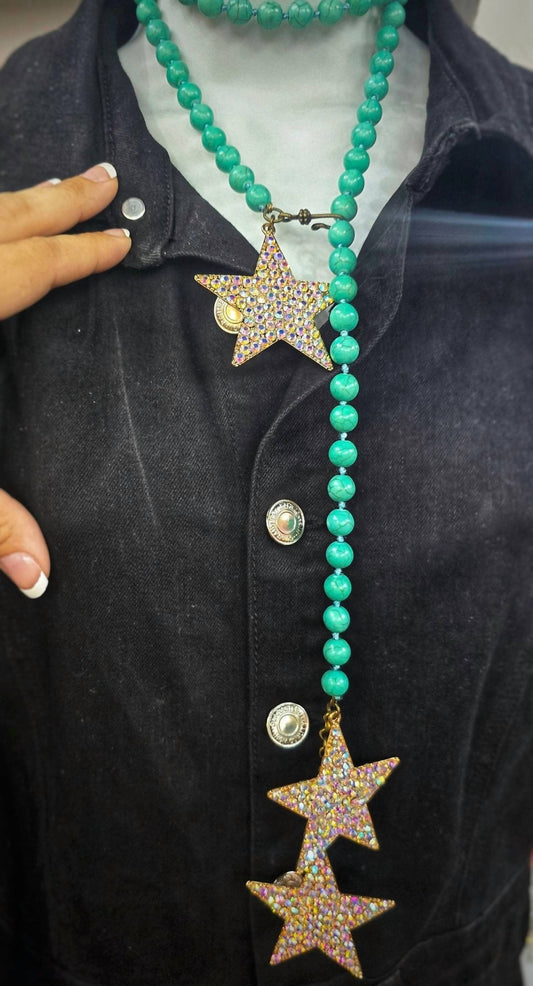 Keep It Gypsy - Women's Star Dangle Necklace