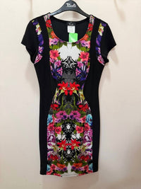 Bali Corp. - Women's Floral Print Panel Sheath Dress