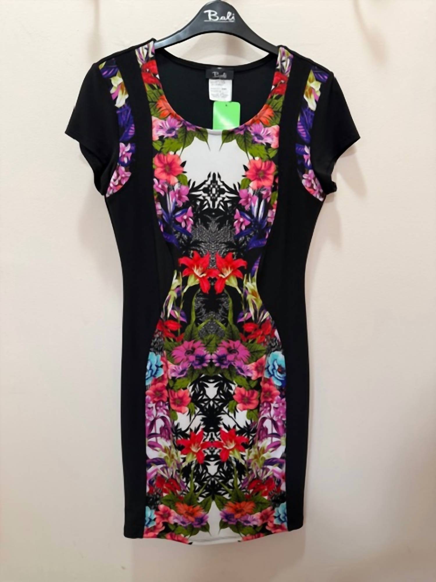 Bali Corp. - Women's Floral Print Panel Sheath Dress