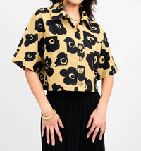Ivy Jane - Crop Flower Shirt Jacket
