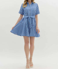 Entro - Front Button Mini Dress