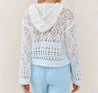 Bella Dahl - Crochet Drawstring Hoodie