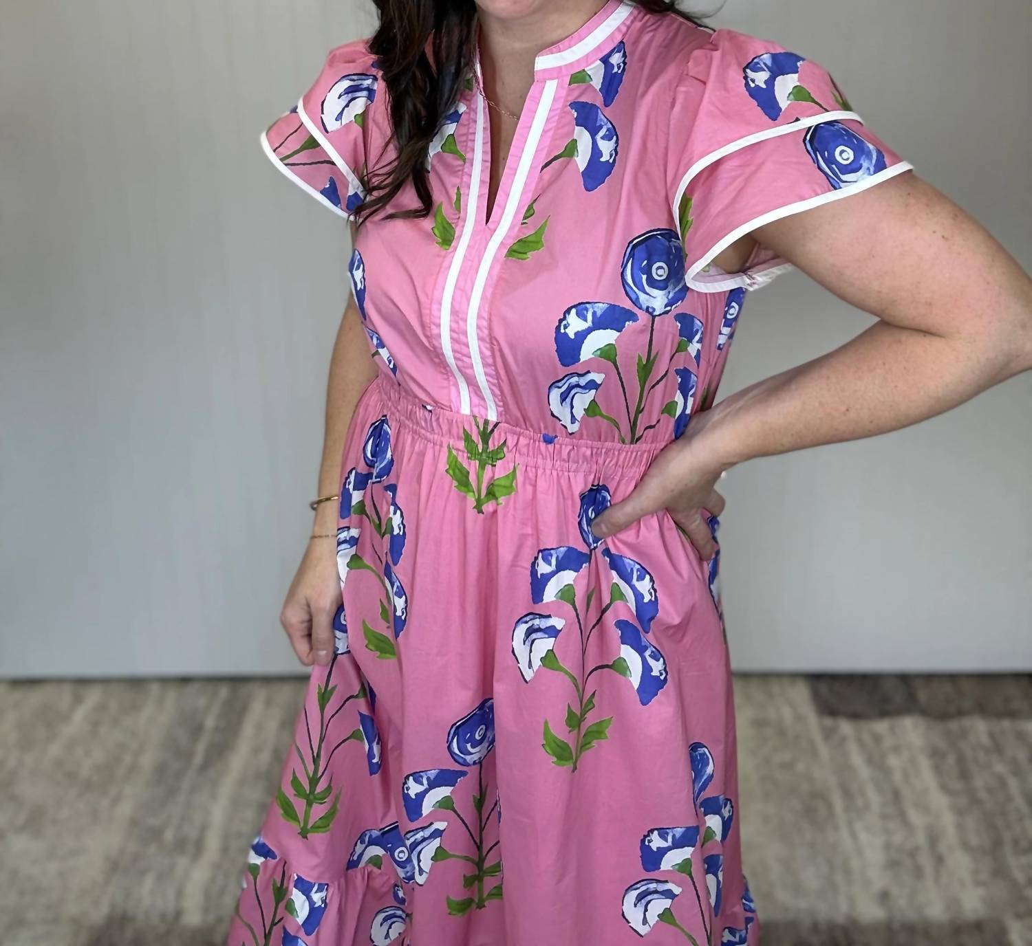 Umgee - Meadow Print Midi Dress