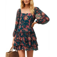 Band Of The Free - Mandy Floral Sheer Sleeve Dress