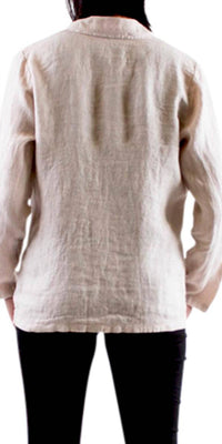 Gigi Moda - Sabrina Linen Long Sleeve Blazer