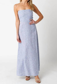 Olivaceous - Skye Striped Maxi Dress