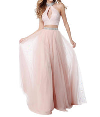 Sherri Hill - Two-Piece Beaded Keyhole Prom Dress