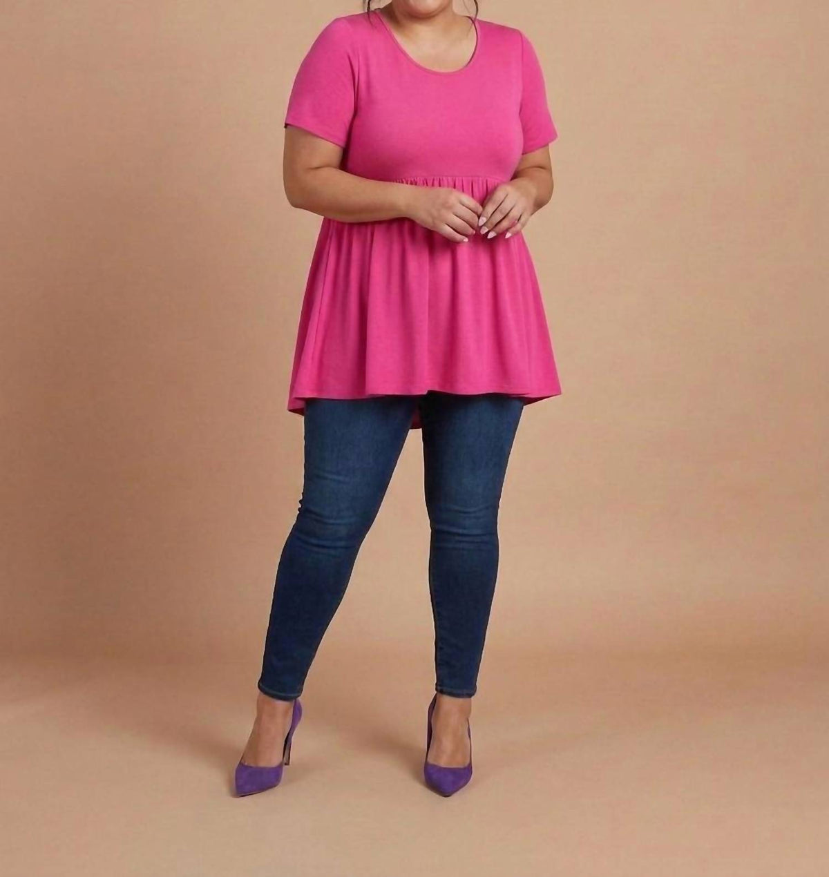 Zenana - Women's Casual Short Sleeve Top