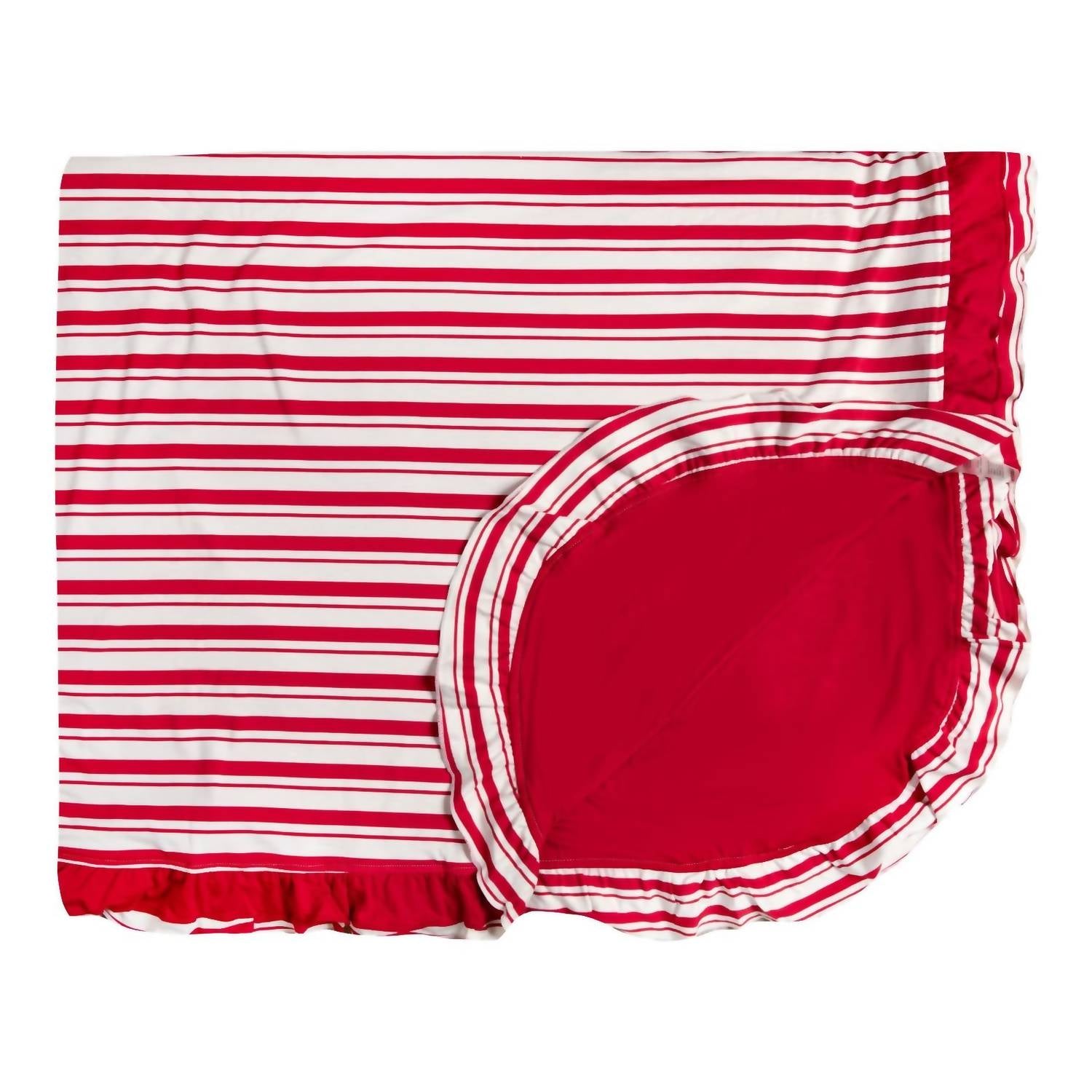 Kickee - Kid's Ruffle Double Layer Throw Blanket