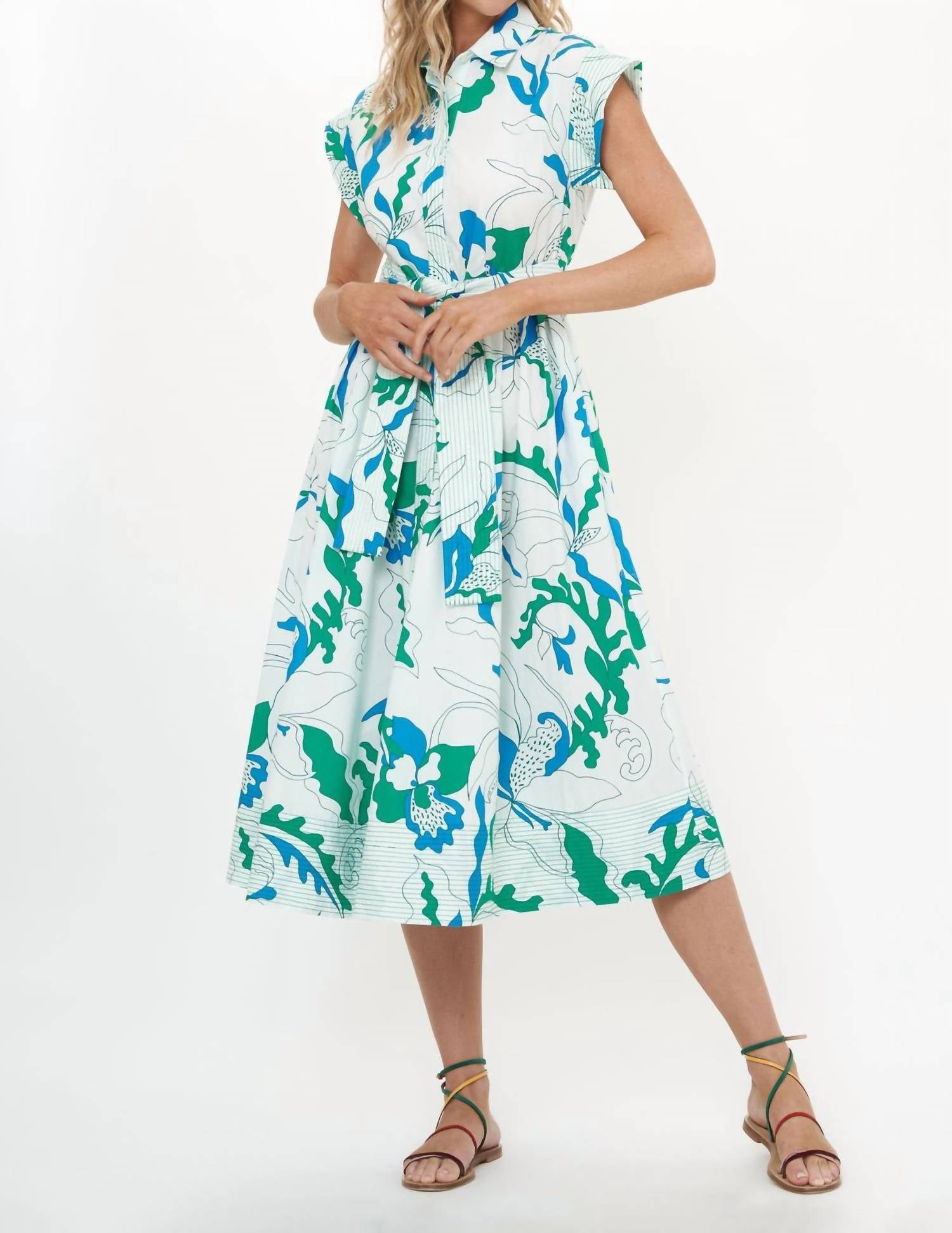 Oliphant - Belted Shirt Dress