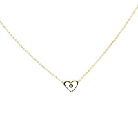 House Of India - Women's Enameled Heart Necklace