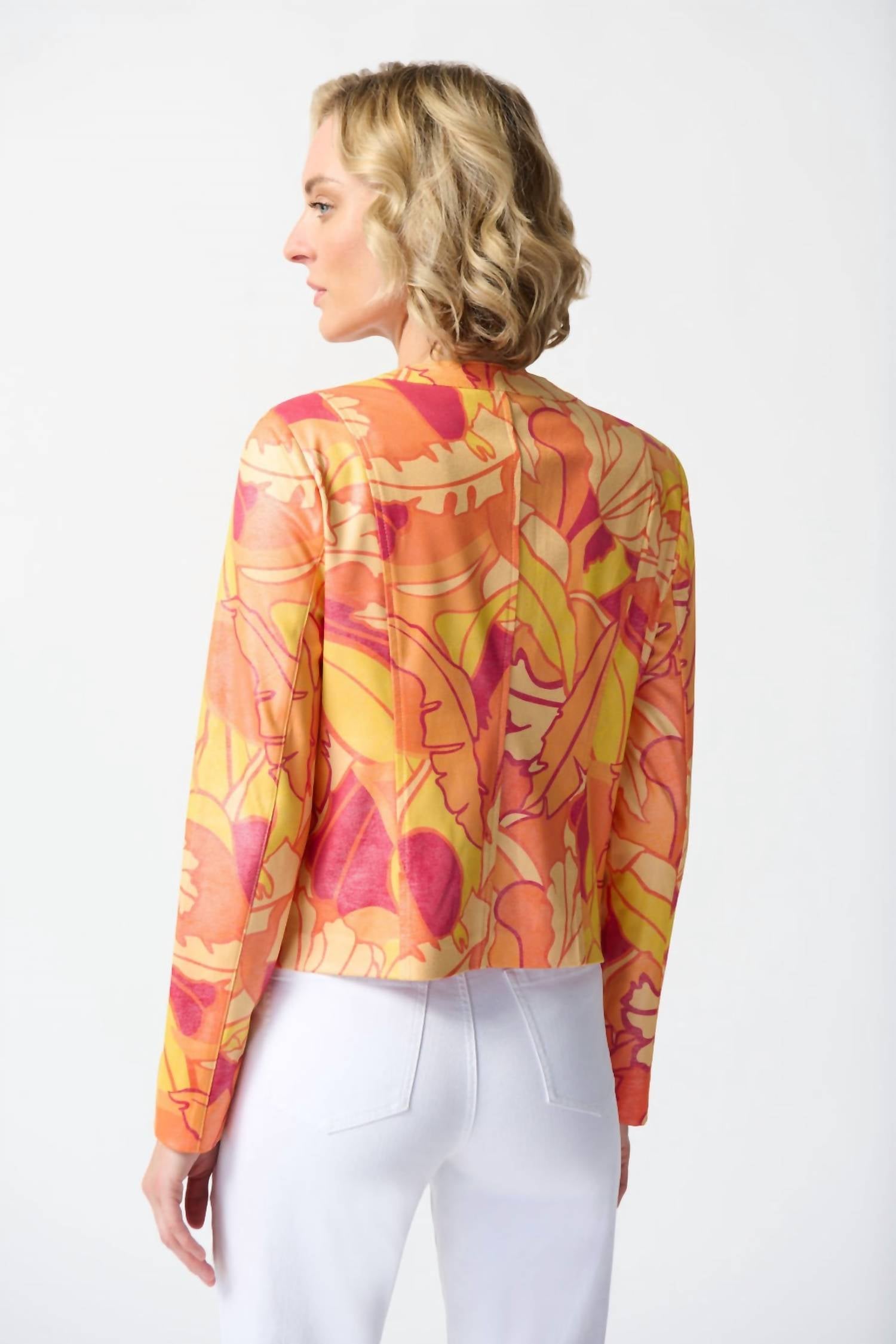 Joseph Ribkoff - Floral Print Fitted Jacket