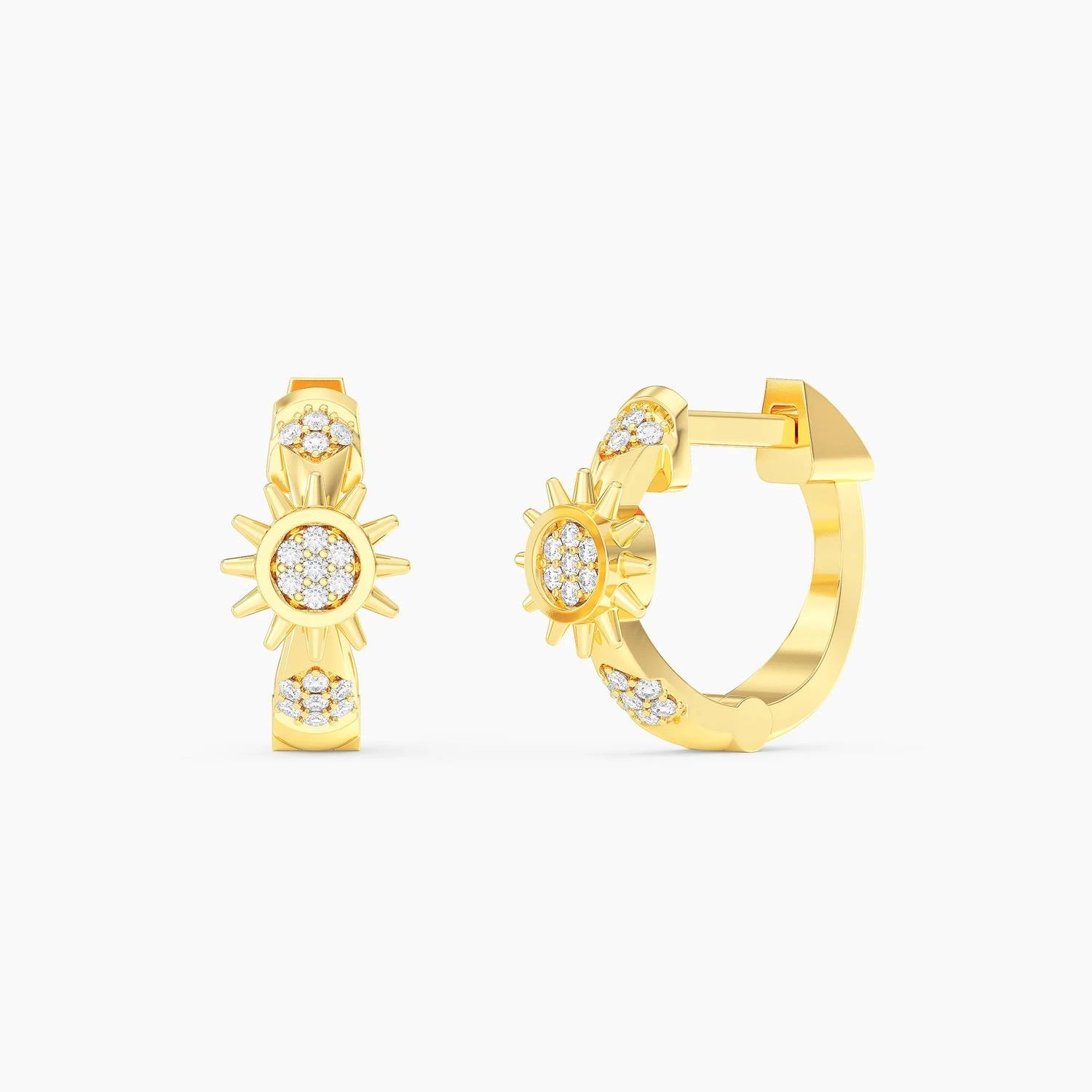 Ella Stein - Women's Star Of The Show Huggie Earrings