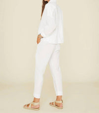 XIRENA Draper Poplin Pants in white - women's pants - detail view