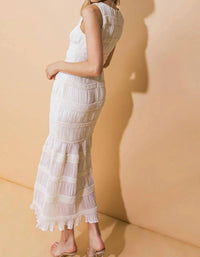 Flying Tomato - Milos Textured Midi Dress