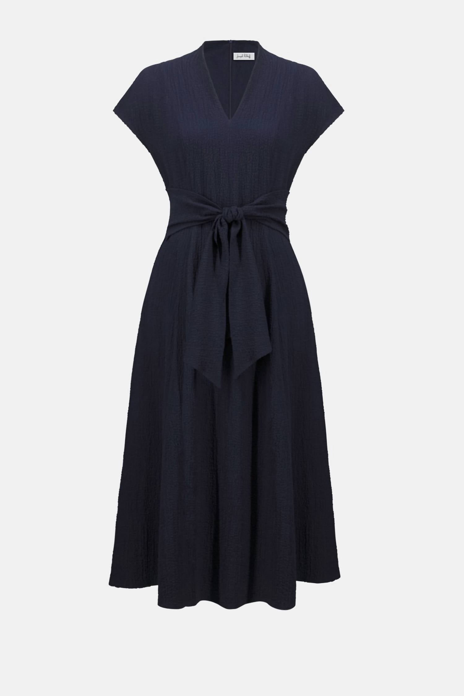 Joseph Ribkoff - Belted V Neck Dress