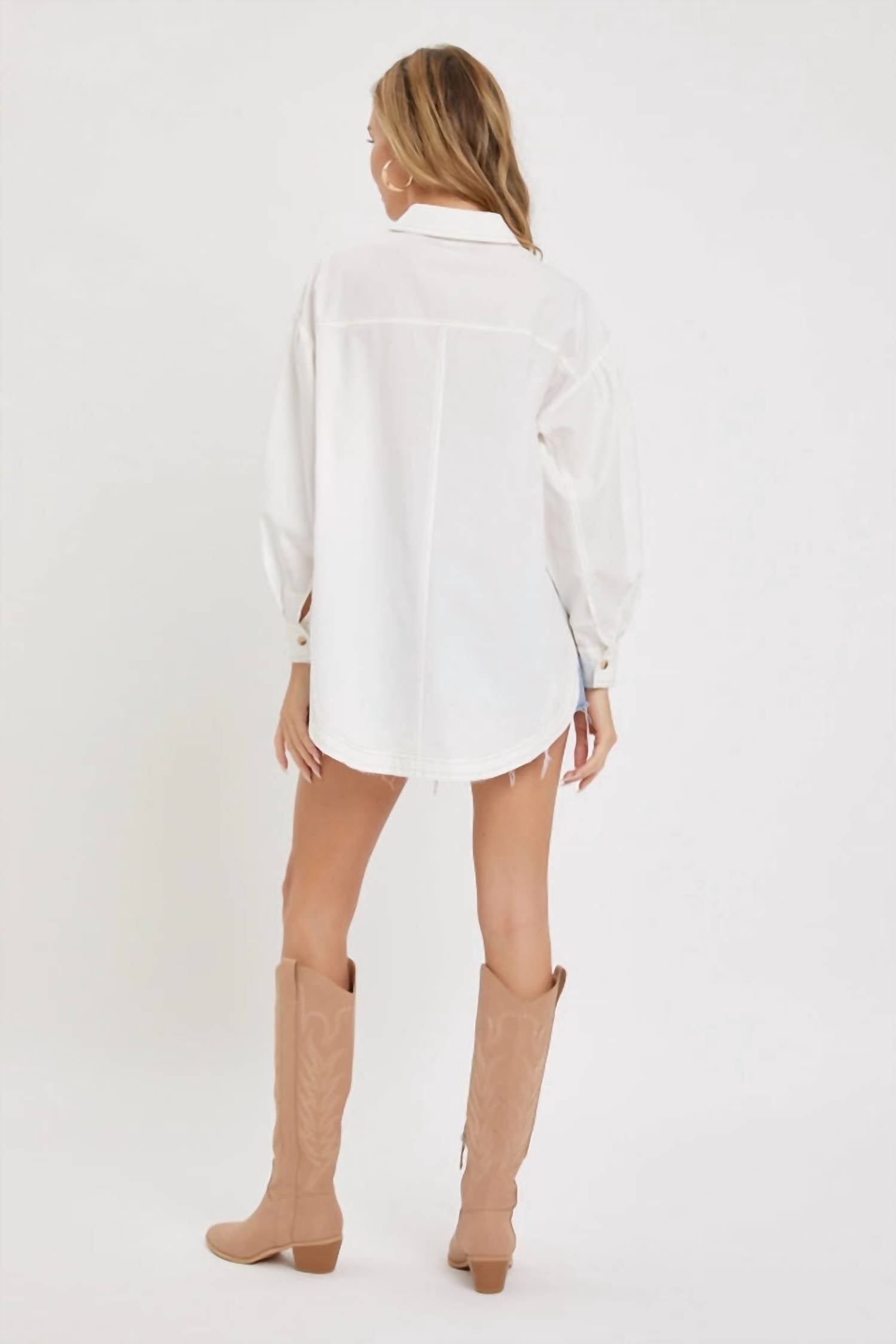 Sweet Lovely By Jen - Magnolia Poplin Shirt