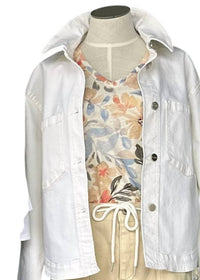 Renuar - Women's Creme Twill Woven Jacket