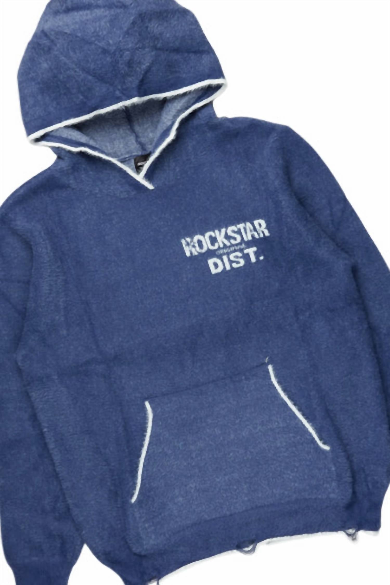 ROCKSTAR ORIGINAL Lake Mohair Knit Track Set in navy - men's shirt - view 4