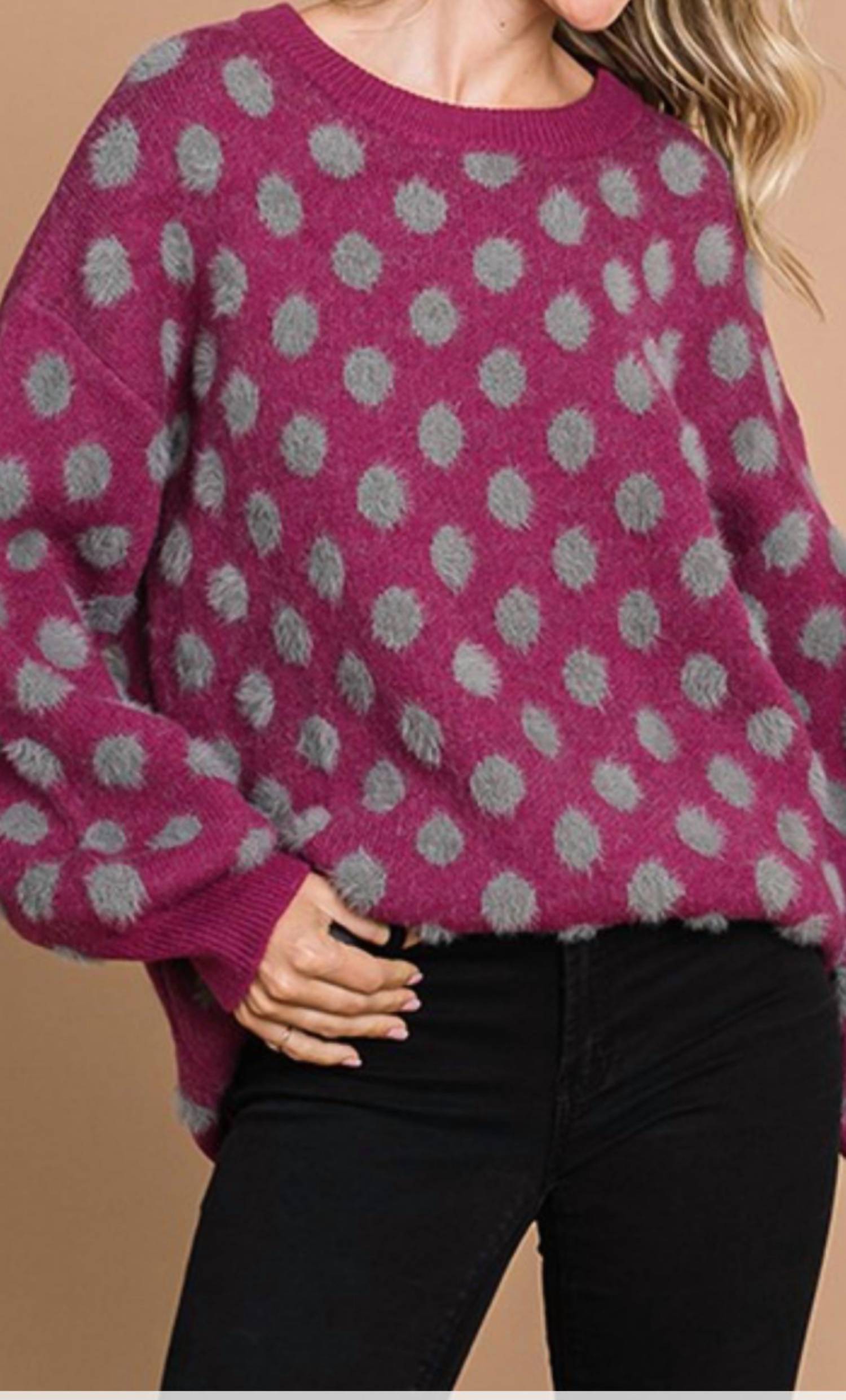 Cotton Bleu - Warm Cozy Pullover Sweater Top