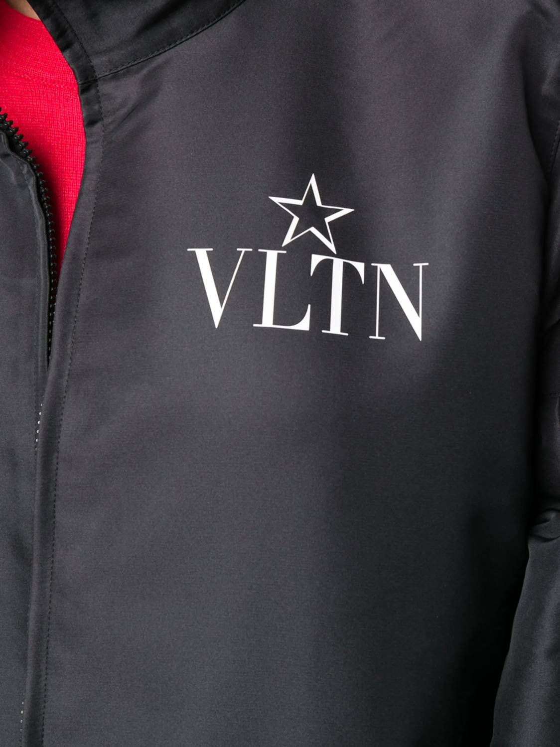 Valentino Logo Print Bomber Jacket in black - women's jacket - view 176