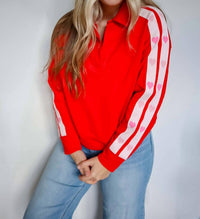 The Greii - Jenna Double Heart Trim Pullover