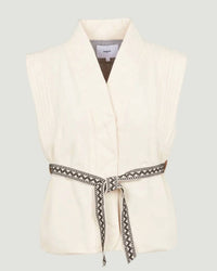 Suncoo - Quilted Shawl Collar Vest