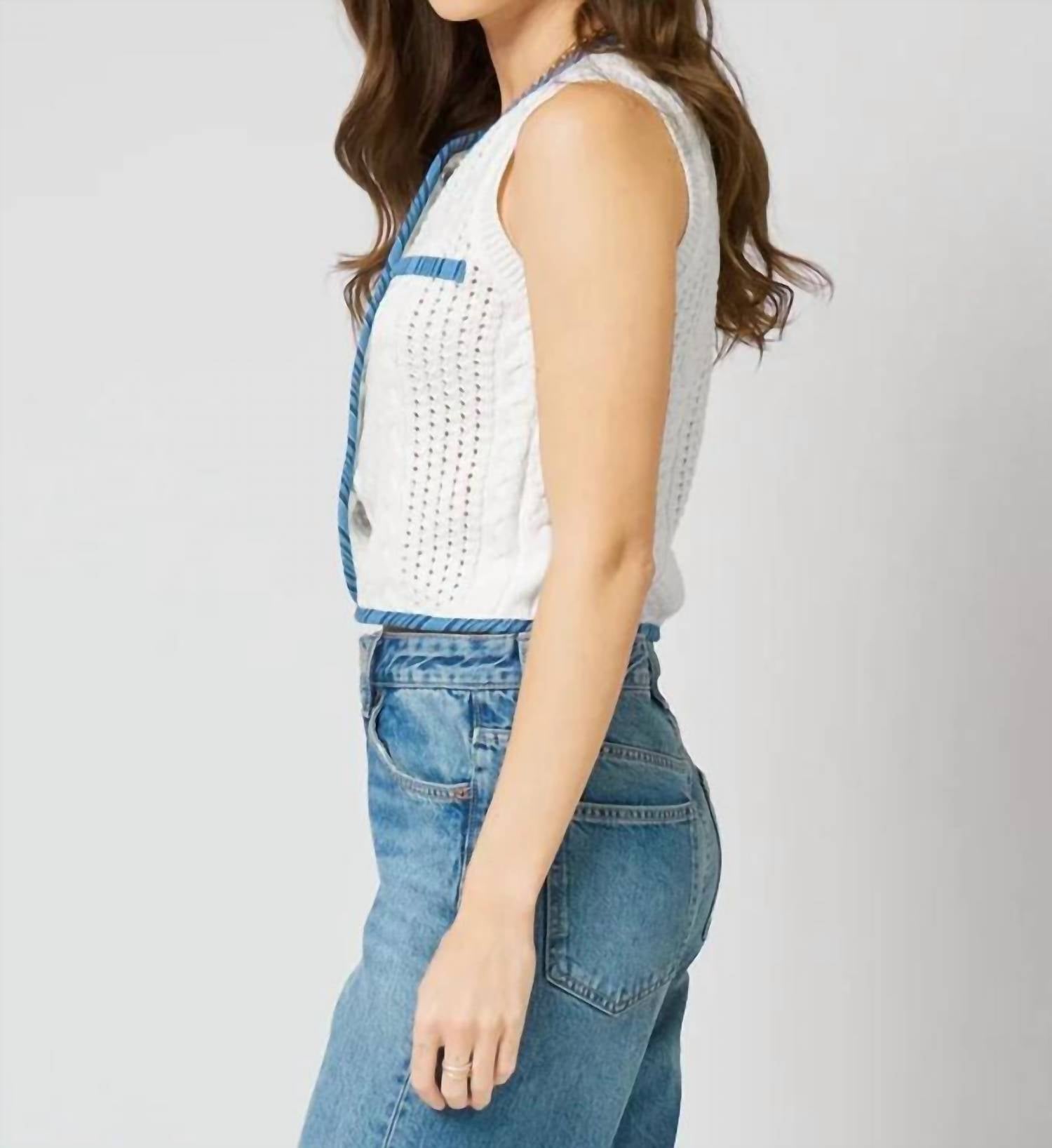 Central Park West - Brooklyn Open Stitch Vest
