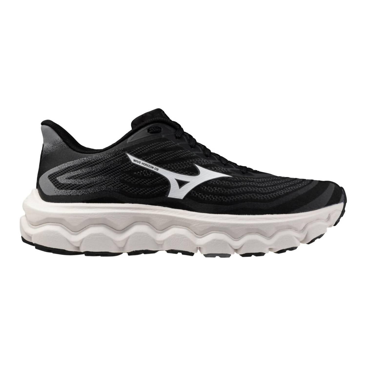 MIZUNO Men's Wave Horizon 8 Shoe in black white 1 - men's shoe
