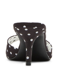 STEVE MADDEN Women's Kendrix Mule Heel in black white - women's shoe - detail view