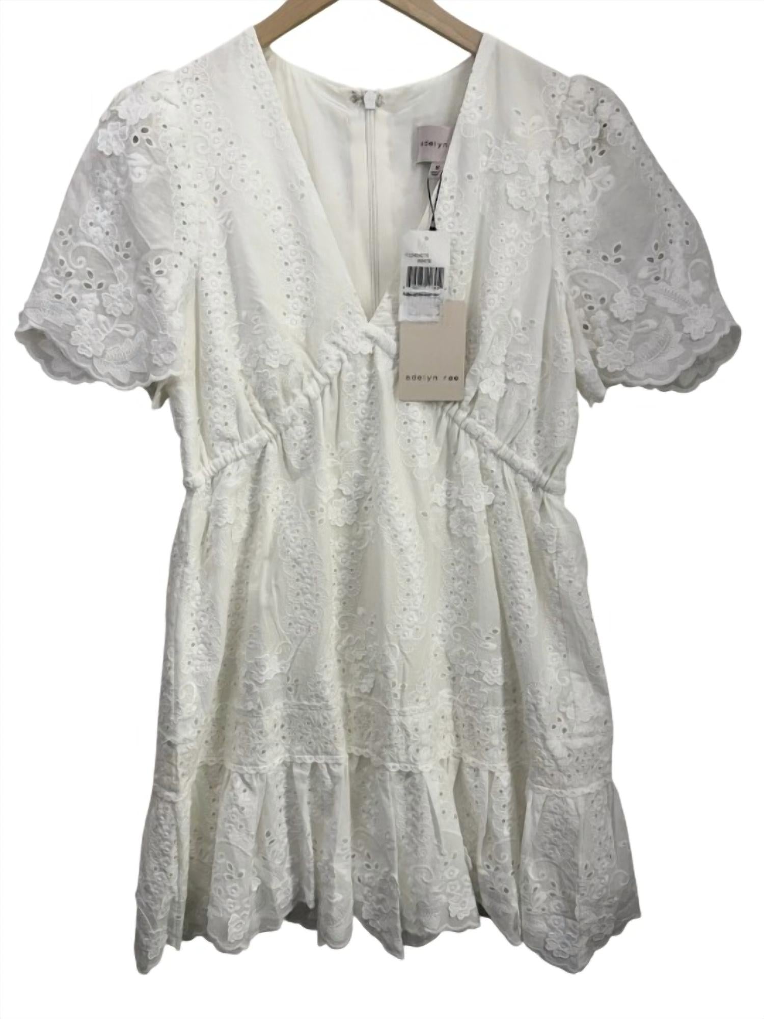 Adelyn Rae - Women's Gigi Floral Eyelet Mini Dress