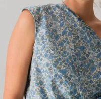 CISSA Grecian Tank Top in somerset floral - women's tank top - alternate view