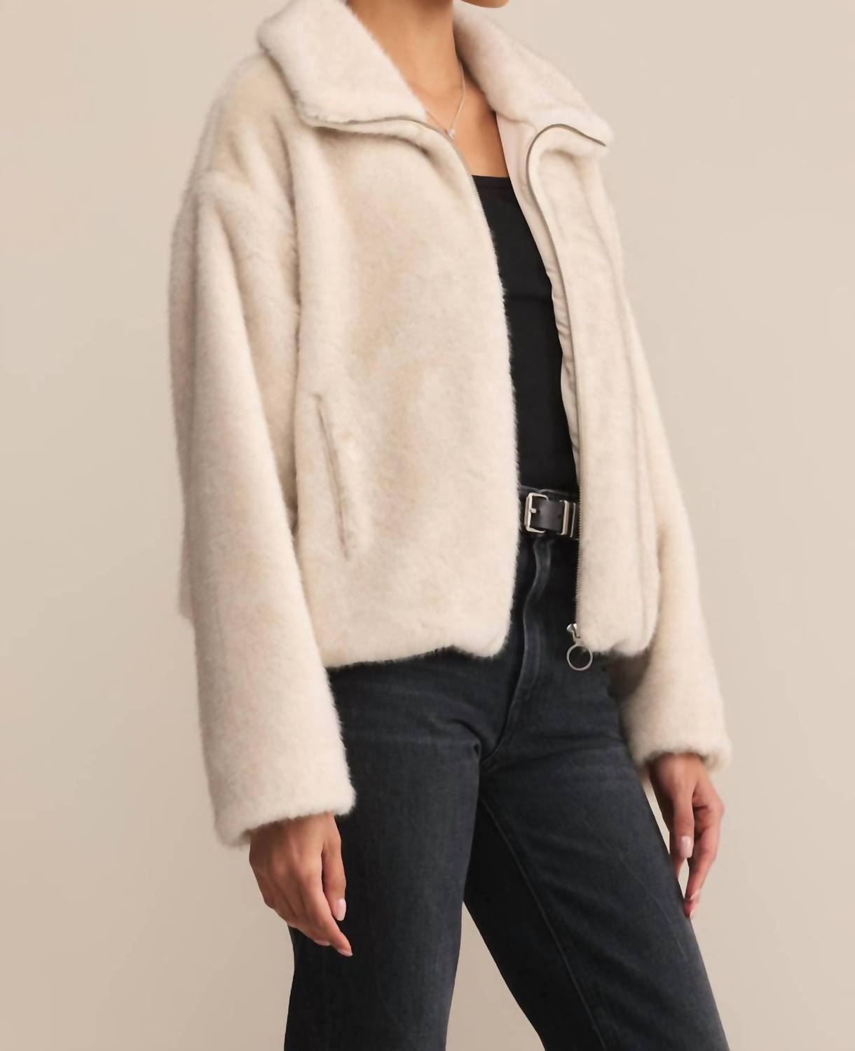 Thread & Supply - Amethyst Faux Fur Jacket
