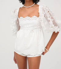 For Love & Lemons - Daisy Eyelet Blouse