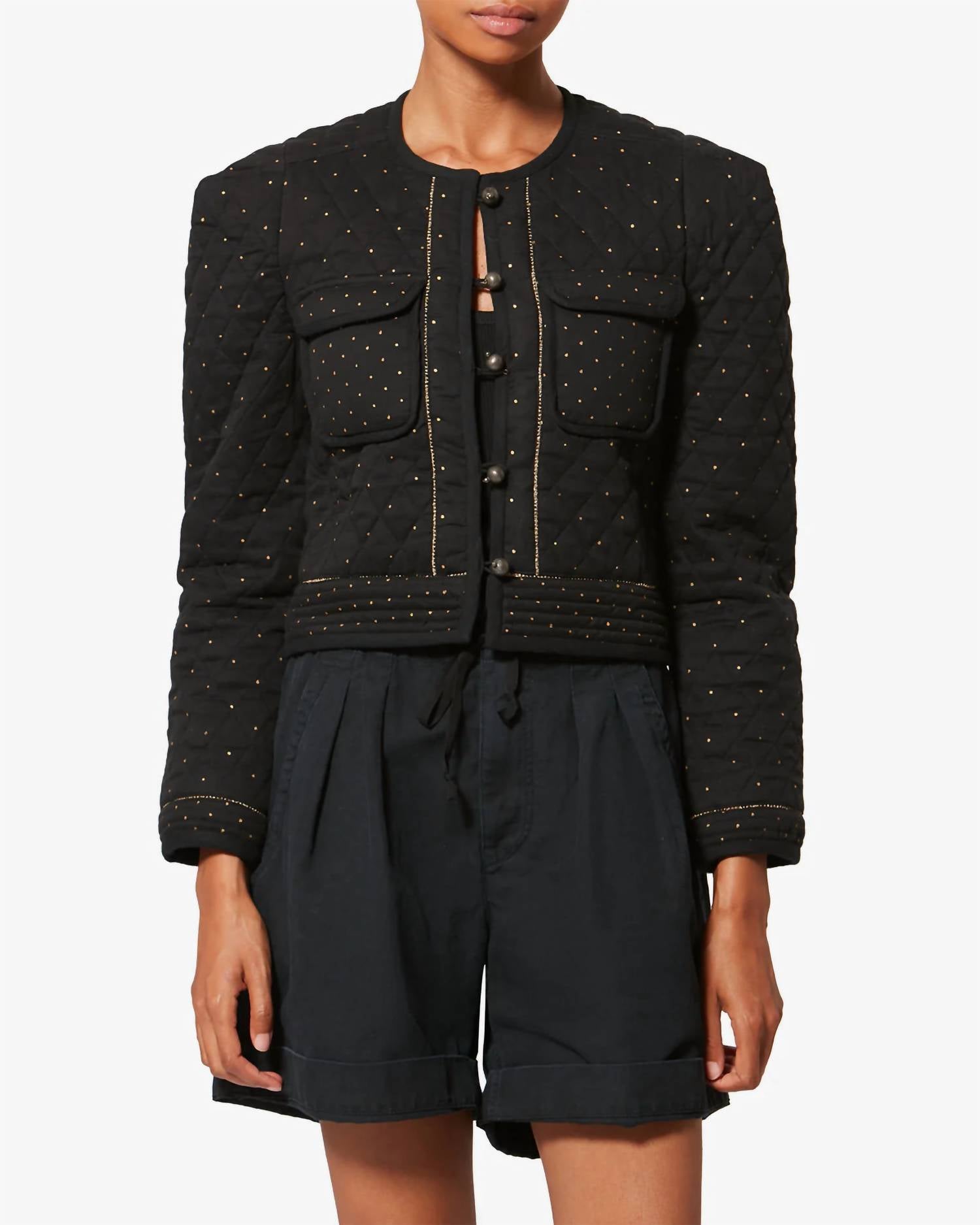 ISABEL MARANT Vania Jacket in black - women's jacket