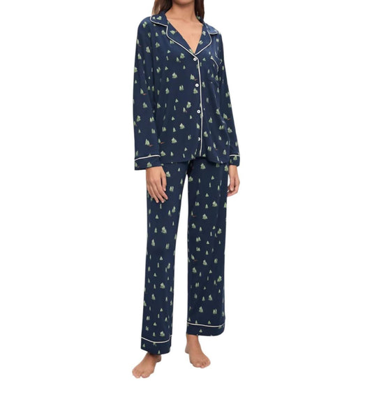 Eberjey - Gisele Printed TENCEL™ Modal Long PJ Set