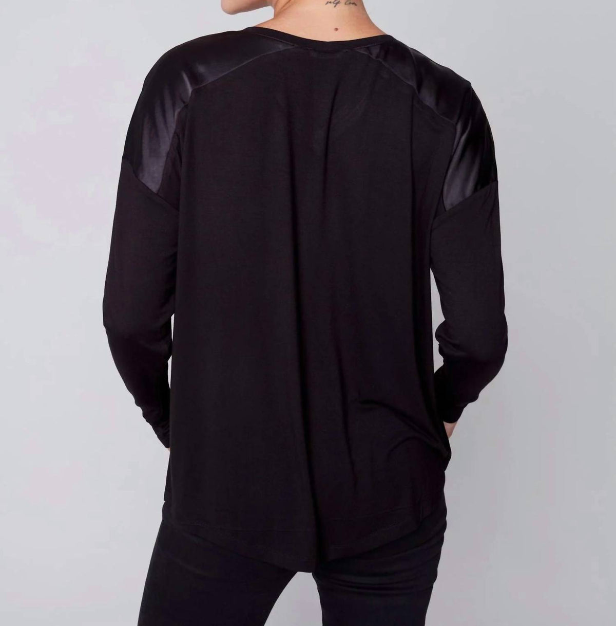 Charlie B - Satin Jersey Knit Top
