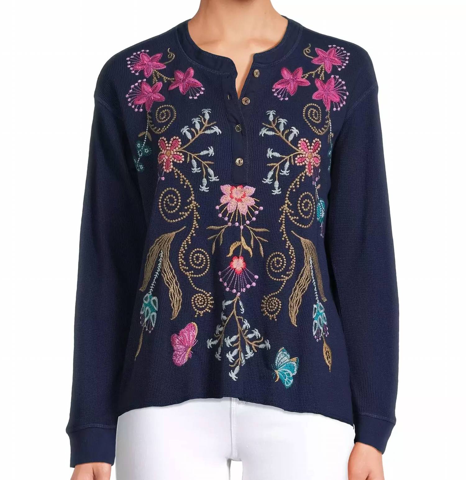 Johnny Was - Sisa Thermal Henley Top