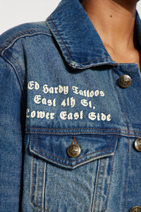 Ed Hardy - Flame Skull Denim Jacket