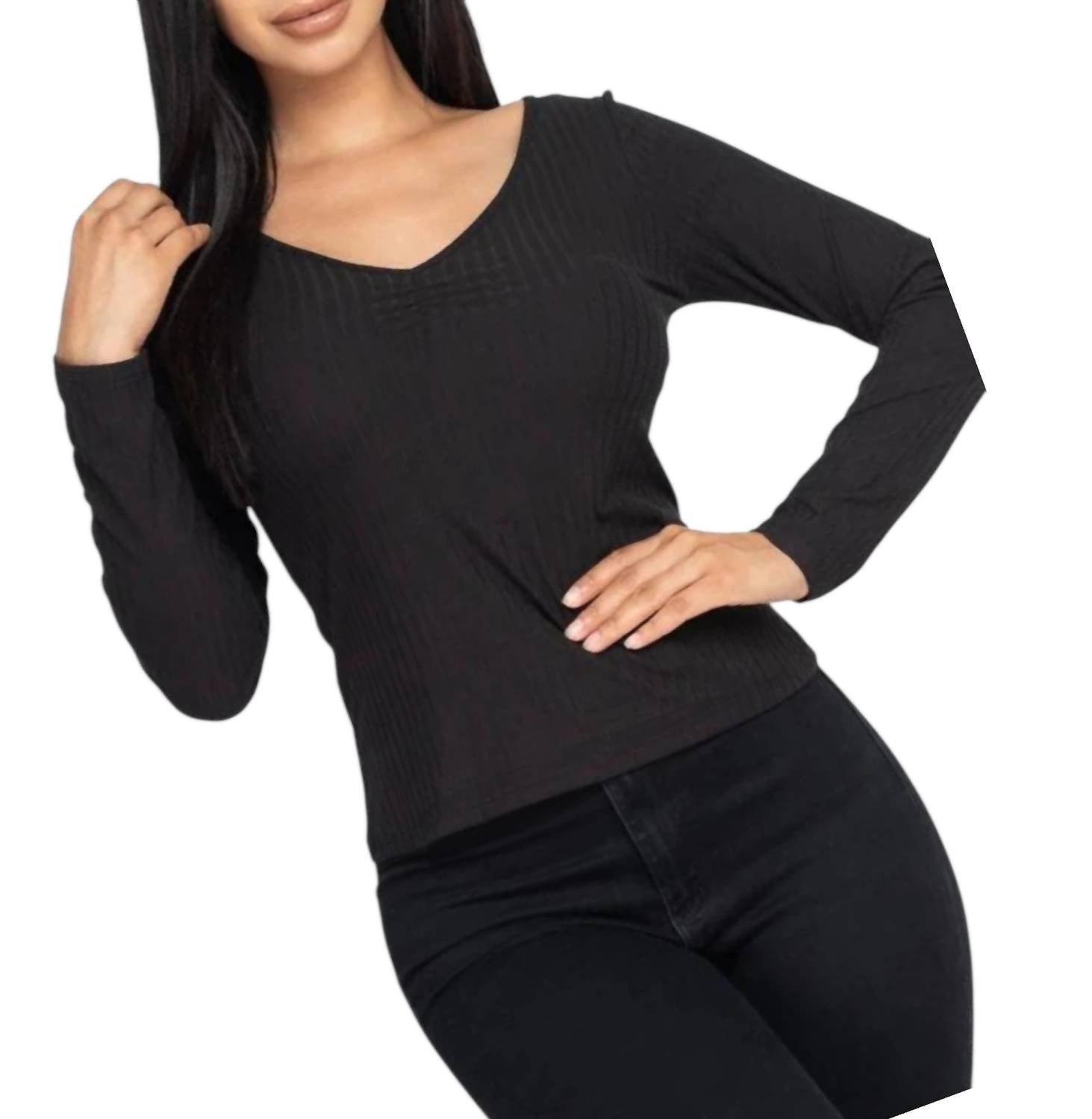 Capella - Ruched Chest detail Ribbed
