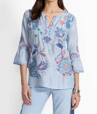 Johnny Was - NEILLY RUFFLE SLEEVE BLOUSE